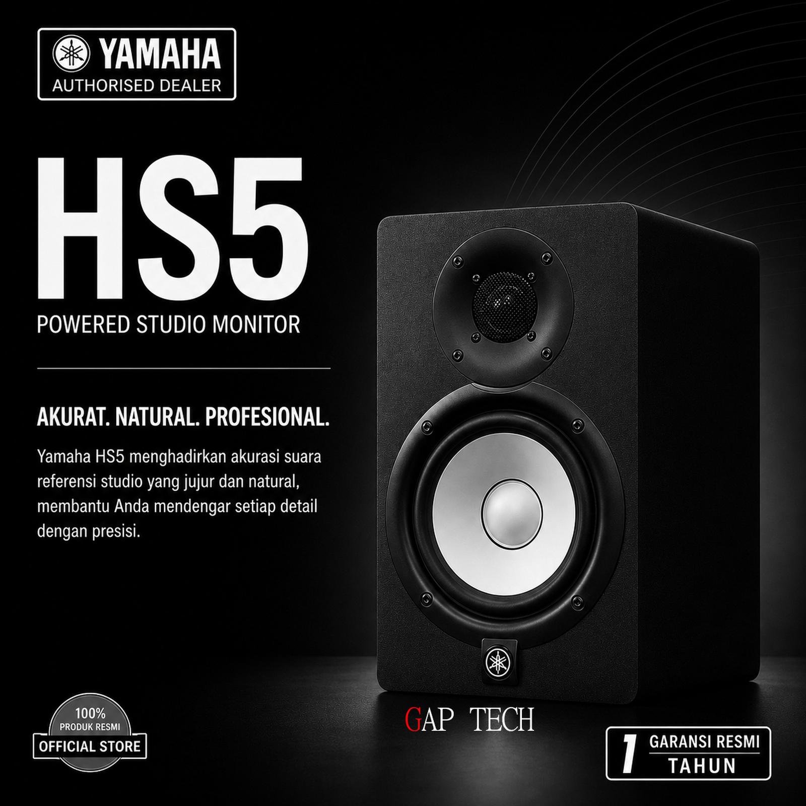 Yamaha HS5 HS 5 H S5 5'' Powered Studio Monitor Speaker Original