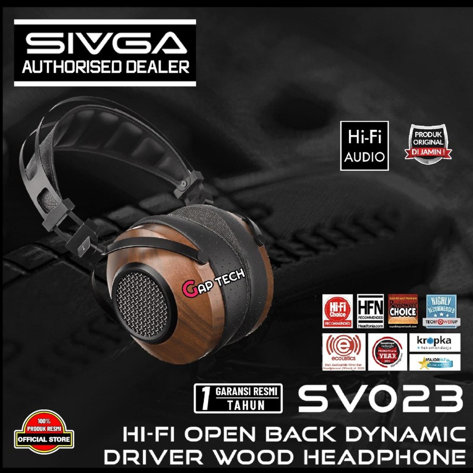 SIVGA SV023 / SV-023 / SV 023 Hi-Fi Open Back Dynamic Driver Wood Headphone Original