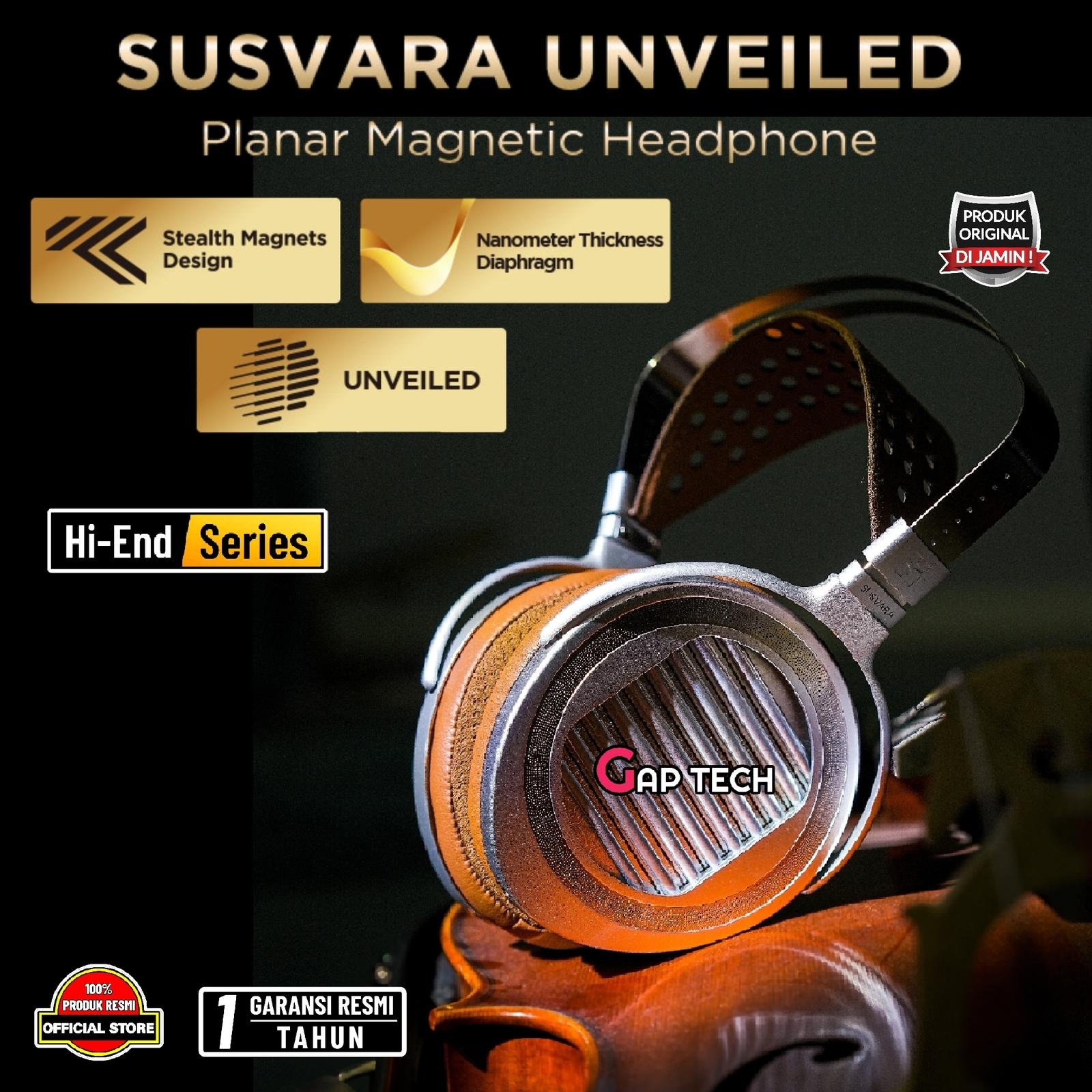 Hifiman SUSVARA UNVEILED New Hi-End Flagship Planar Magnetic Headphone Original