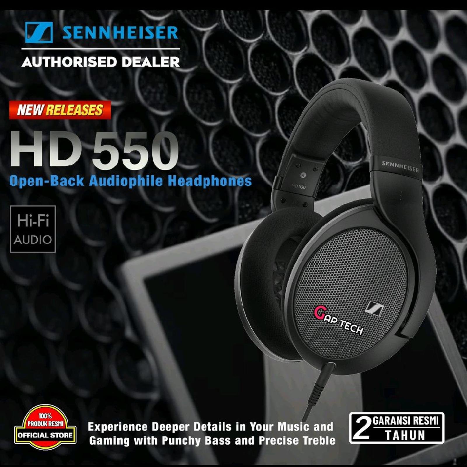 Sennheiser HD 550 / HD550 Open Back Audiophile Headphone Original