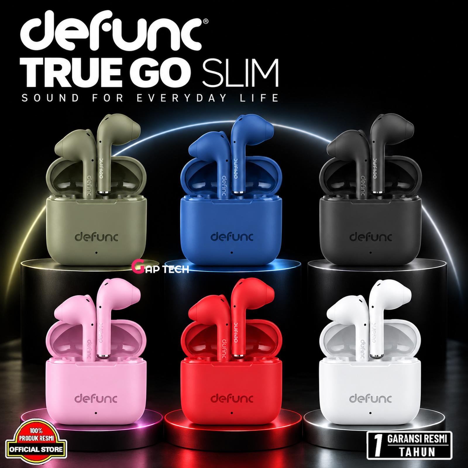 Defunc True Go Slim True Wireless Earbuds Earphone TWS True GoSlim Original