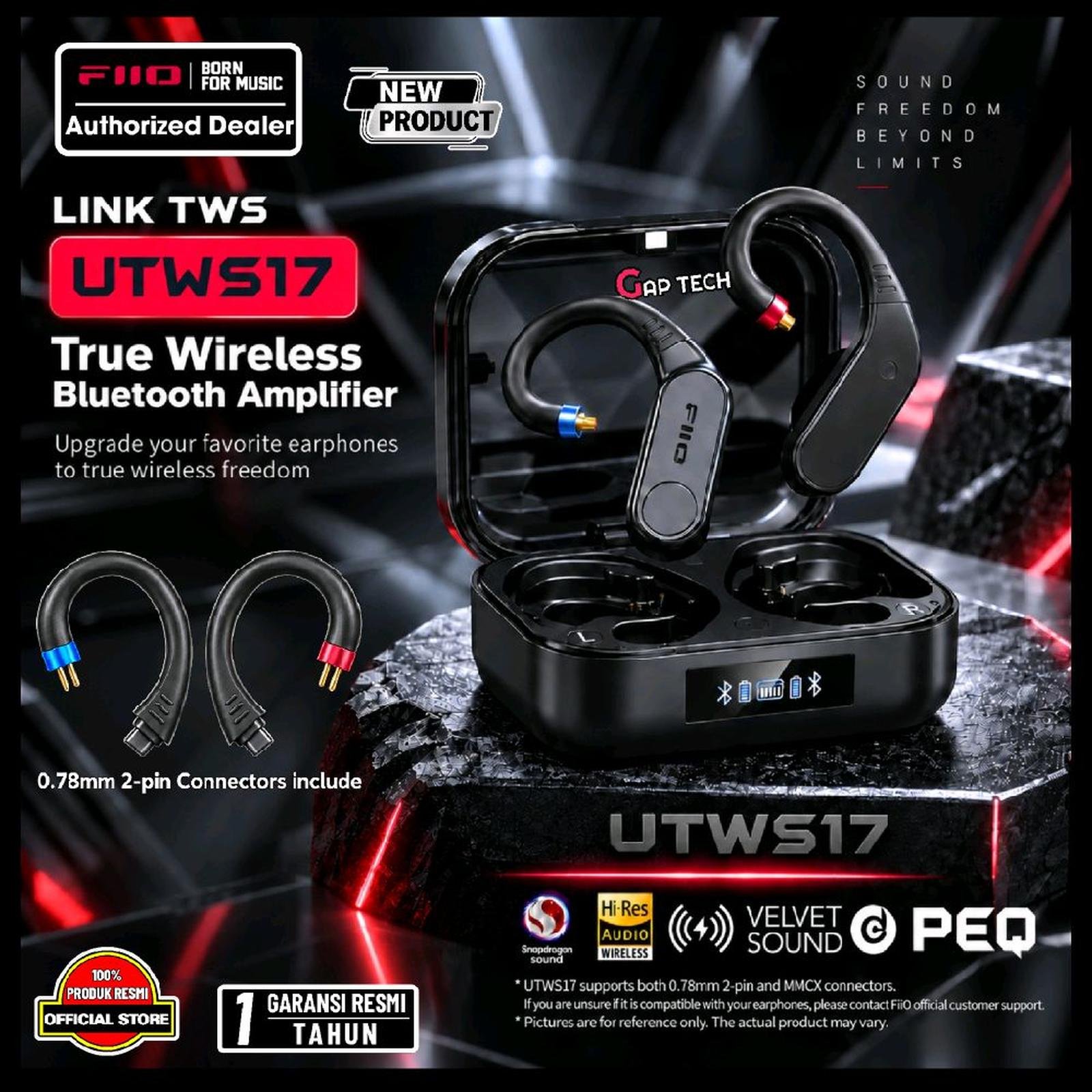 FiiO LINK TWS / UTWS17 True Wireless Bluetooth 6.0 Earhooks Original