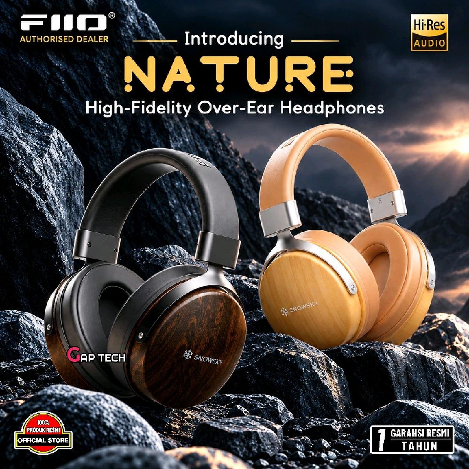 Fiio Snowsky Nature High-Fidelity Over-Ear Headphones Original