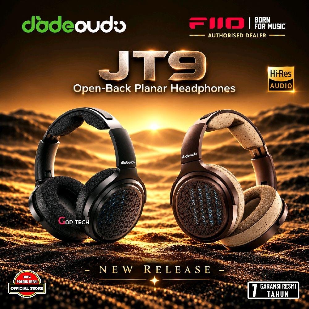 Fiio JT9 / JT 9 / JT-9 Hi-Res Open-Back Planar Headphones Original