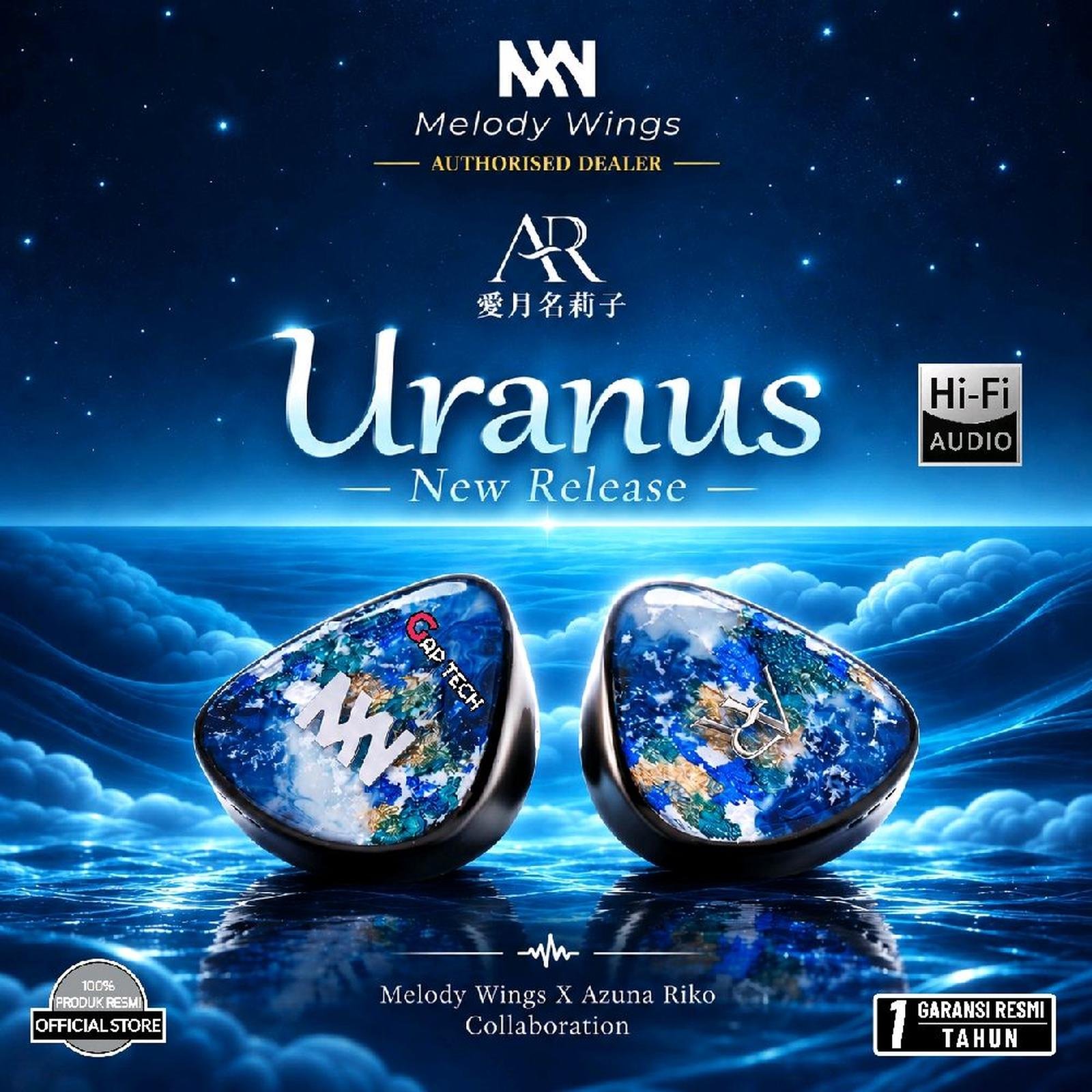 Melody Wings Uranus Hybrid Universal In Ear Monitor / IEM Original