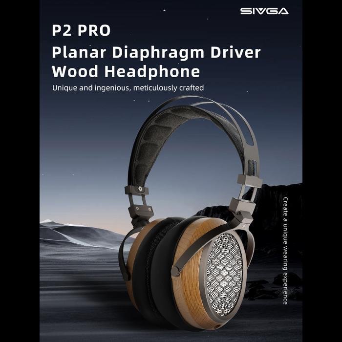 SIVGA P2 Pro / P2Pro / P 2 Pro / P 2Pro Planar Magnetic Driver Open Back Wood Headphone Original