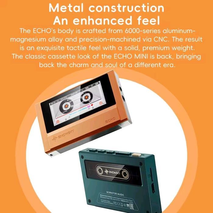 Fiio Echo Nano Portable Hi-Res Dual DAC Digital Audio Player / Music Player / DAP Original