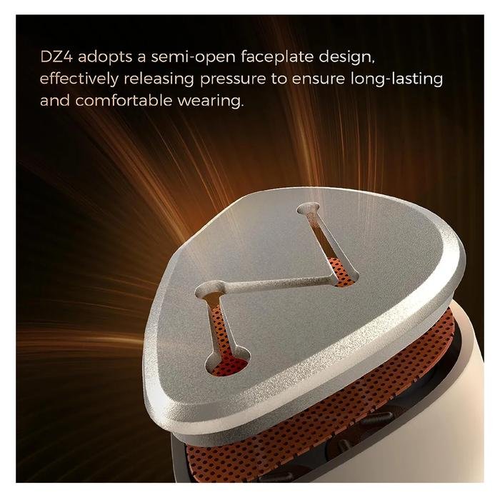 Letshuoer DZ4 / DZ 4 Triple Dynamic Drivers Hi-Fi IEM Earphone Original