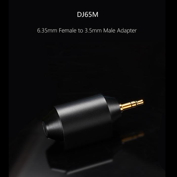DD DDHIFI DJ65M / DJ 65M / DJ 65 M 6.35mm Female to 3.5mm / 4.4mm Male Adapter Original