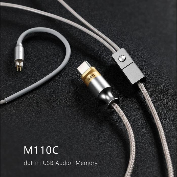 DD DDHIFI M110C / M 110C / M 110 C USB Audio USB C / Type C Interface Decoding In-Ear Monitor Earphones Cable with MMCX and 2-Pin 0.78mm / iem Cable Original