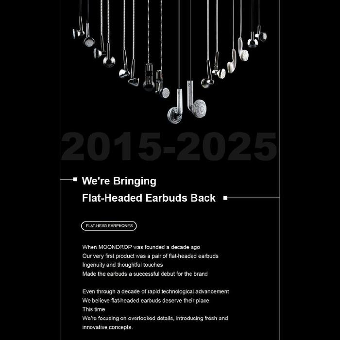 MOONDROP Nice Buds / NiceBuds 15.4mm Neodymium Dynamic Driver In Ear Monitor Earbud Earphone / Headset Original
