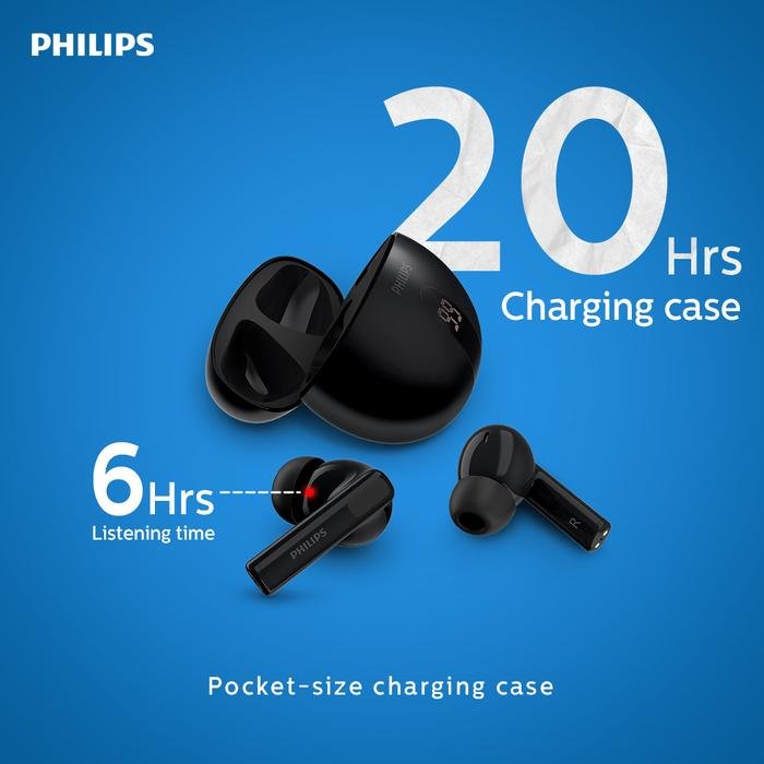 Philips TAT3559 Noise Canceling True Wireless with AI Clear Mic Original