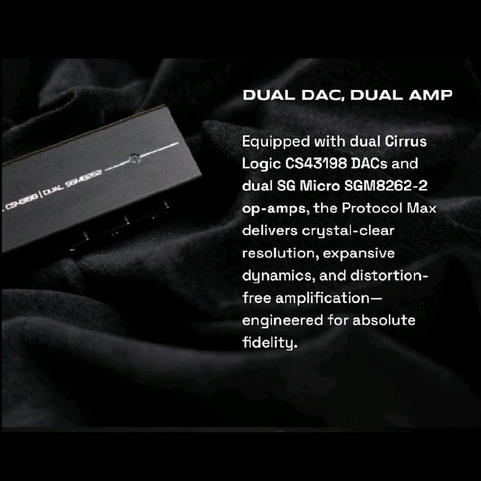 Crinear Protocol Max - High Power Portable DAC Amplifier with Dual Cirrus Logic CS43198 / DAC Amp Original