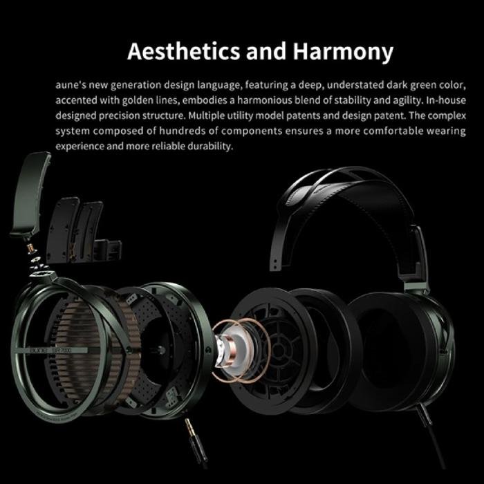 Aune SR7000 / SR 7000 / SR-7000 Butterfly Wired High Sound Quality HiFi Closed End Headphone Original