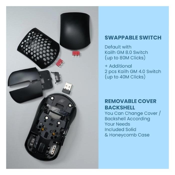 Sades Raiden Pro S33 / S-33 / S 33 Wireless Modular Dual Mode Gaming Mouse Original