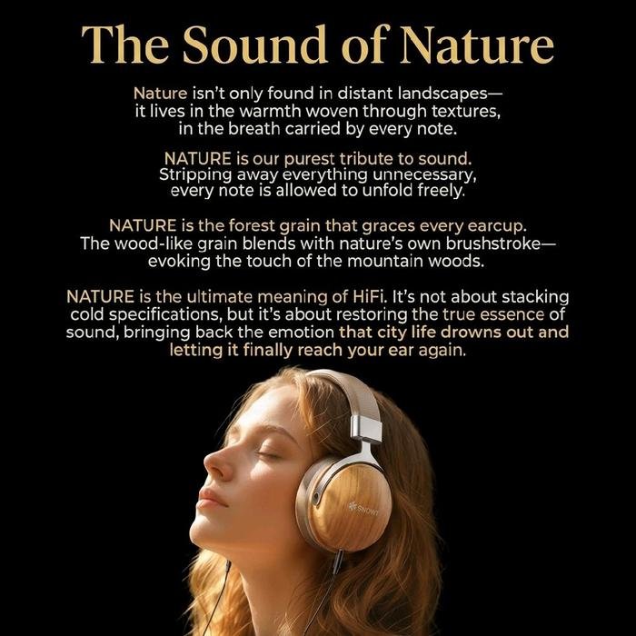 Fiio Snowsky Nature High-Fidelity Over-Ear Headphones Original