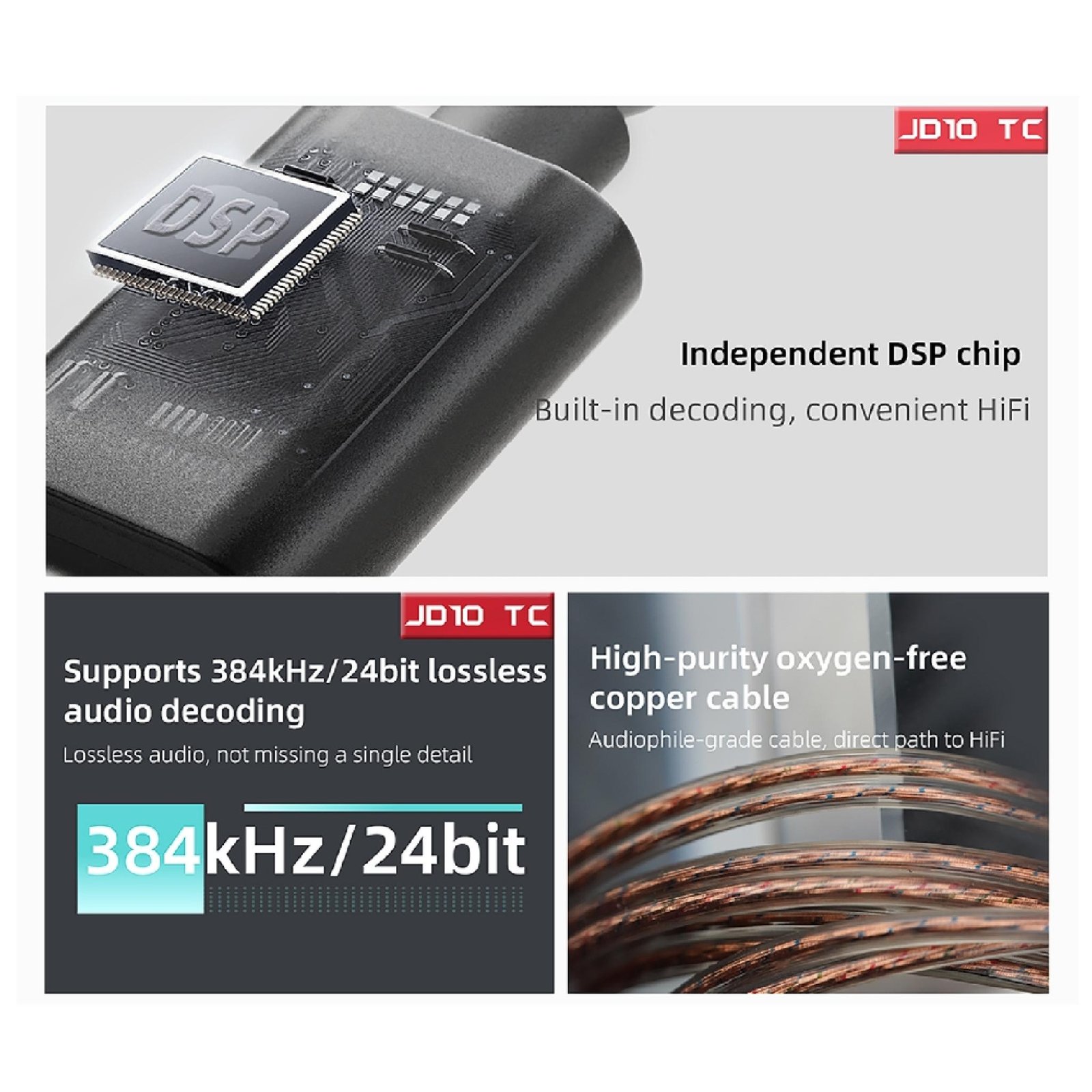 FiiO JD10 / JD-10 / JD 10 / JD-10 TC / JD 10 TC / JD10 TC / JD10TC Hi-Res Dynamic In-Ear Monitor Earphone IEM Original