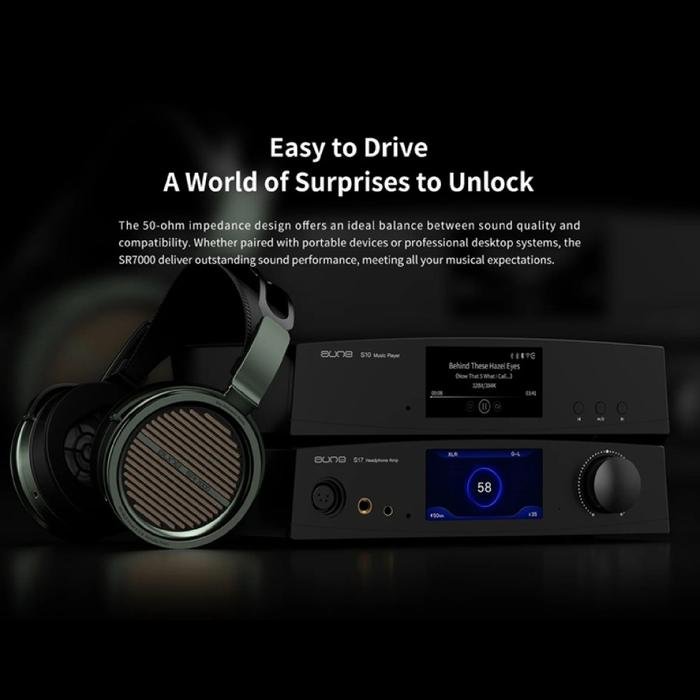 Aune SR7000 / SR 7000 / SR-7000 Butterfly Wired High Sound Quality HiFi Closed End Headphone Original