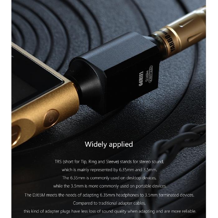 DD DDHIFI DJ65M / DJ 65M / DJ 65 M 6.35mm Female to 3.5mm / 4.4mm Male Adapter Original