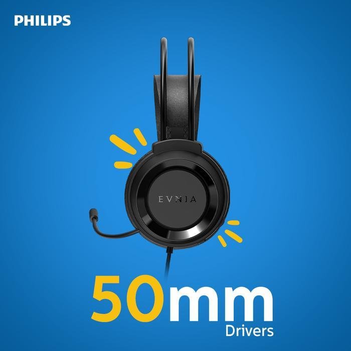 Philips Evnia TAG3BK Gaming Headset Over-Ear Kabel USB-C & 3.5mm Mic 50mm Driver Original