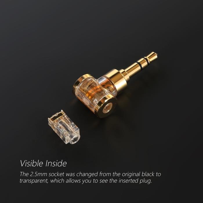DD DDHiFi DJ35AG / DJ44AG 2.5mm Female to 3.5mm / 4.4mm Male Adapter Original