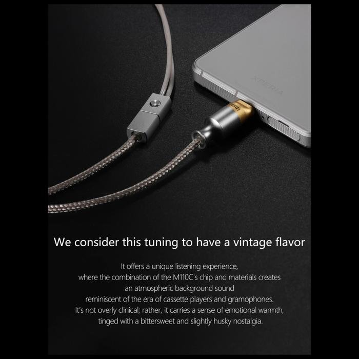 DD DDHIFI M110C / M 110C / M 110 C USB Audio USB C / Type C Interface Decoding In-Ear Monitor Earphones Cable with MMCX and 2-Pin 0.78mm / iem Cable Original