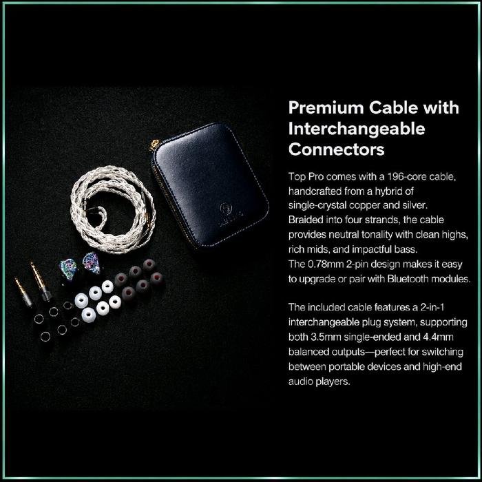 XENNS Mangird Top Pro 10 Driver (2DD + 8BA) Hybrid Drivers In Ear Monitor Earphone / IEM Original