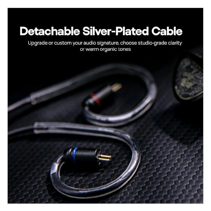 TANGZU Waner 2 / Wan er 2 / Waner SG 2 - 10MM PET Diaphragm Hi-Fi In Ear Monitor Earphone White Edition - IEM Original