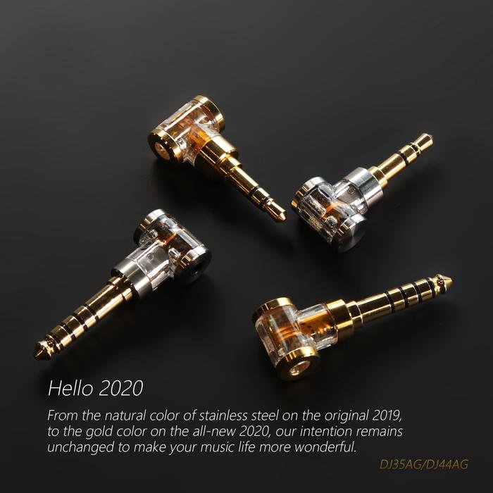 DD DDHiFi DJ35AG / DJ44AG 2.5mm Female to 3.5mm / 4.4mm Male Adapter Original
