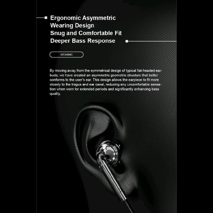 MOONDROP Nice Buds / NiceBuds 15.4mm Neodymium Dynamic Driver In Ear Monitor Earbud Earphone / Headset Original