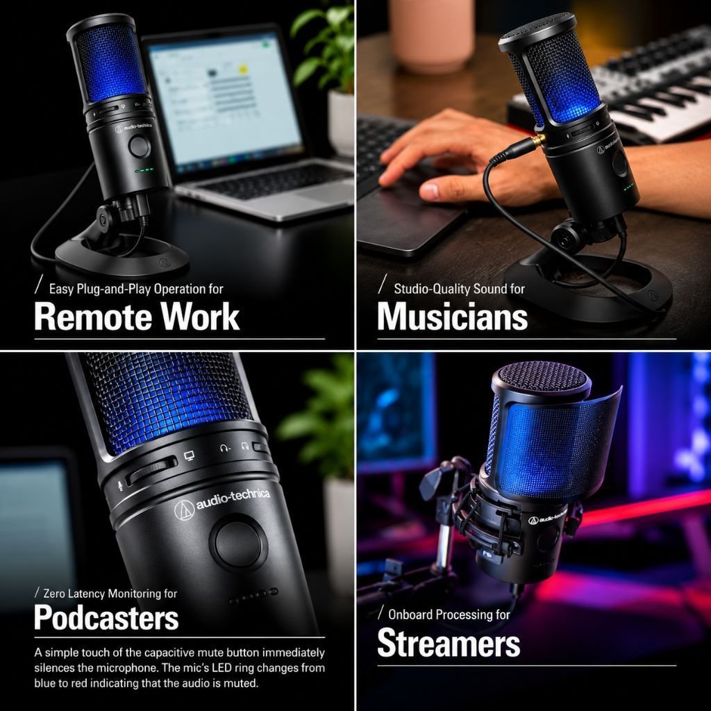Audio Technica AT2020USB XP / AT2020 USB XP / AT2020 USBXP Cardioid Condenser USB Microphone Original