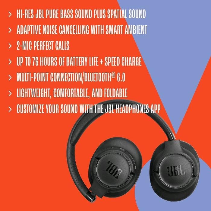 JBL Tune 780NC / Tune780NC / T780NC / T 780NC Wireless Over-Ear Noise Cancelling Headphones Original