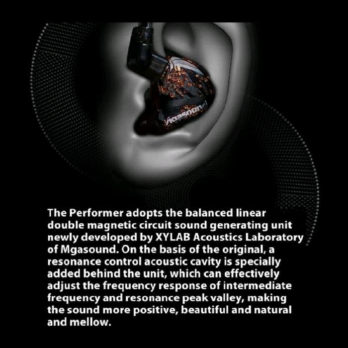 Agasound Performer Hi-Fi Balanced Dual Magnetic Dynamic In Ear Monitor Earphone / IEM Original