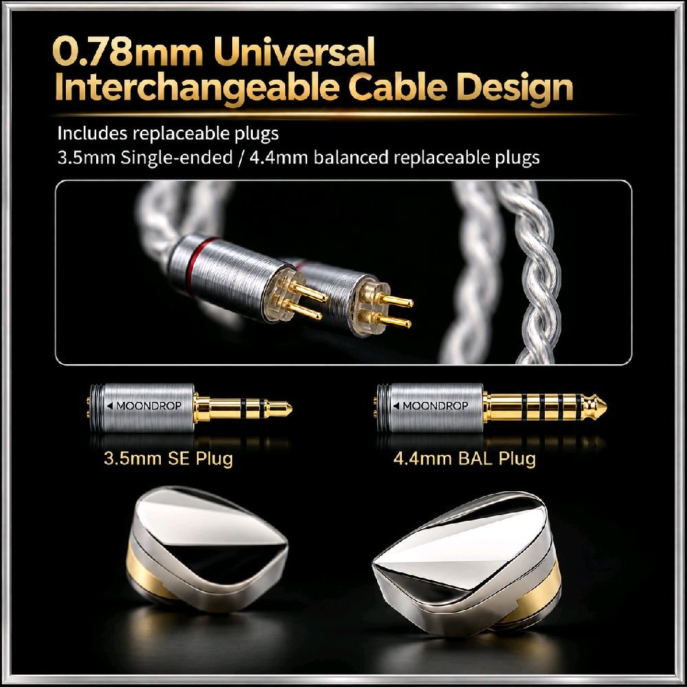 MOONDROP ILLUSTRIOUS Flagship 11mm Dynamic Driver In-ear Monitor Earphone / IEM Original