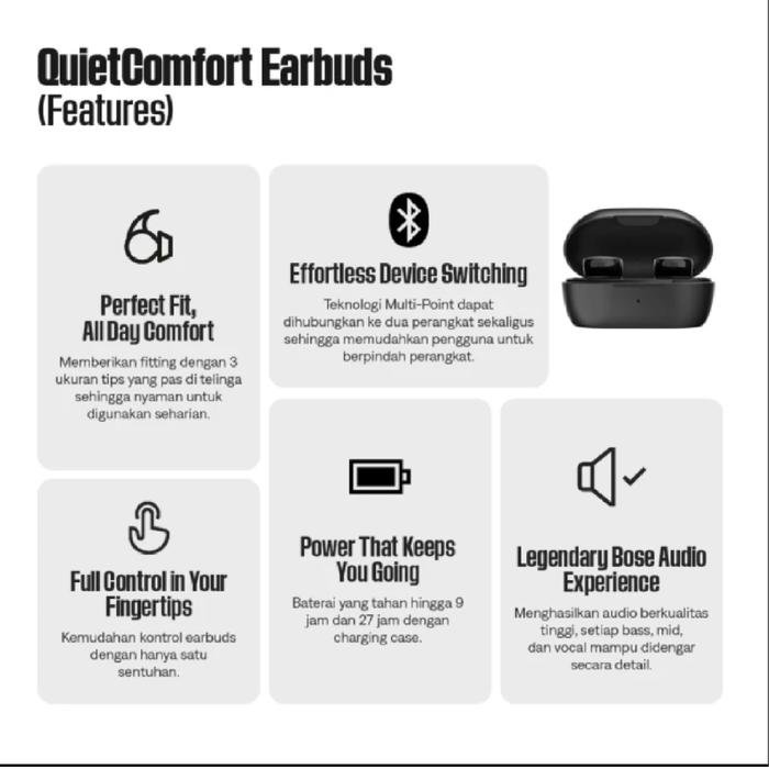 Bose QuietComfort Earbuds (2024) ANC Noise Cancelling True Wireless Earbuds TWS Original