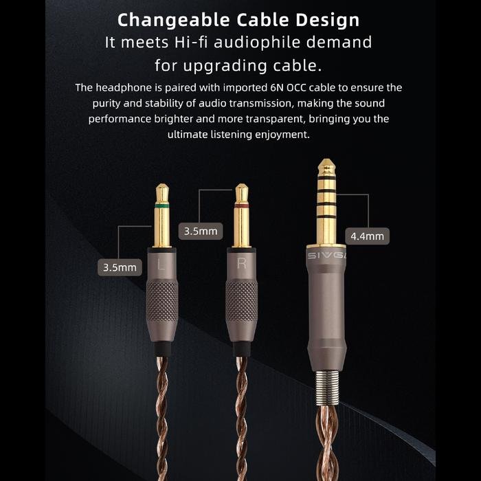 SIVGA P2 Pro / P2Pro / P 2 Pro / P 2Pro Planar Magnetic Driver Open Back Wood Headphone Original
