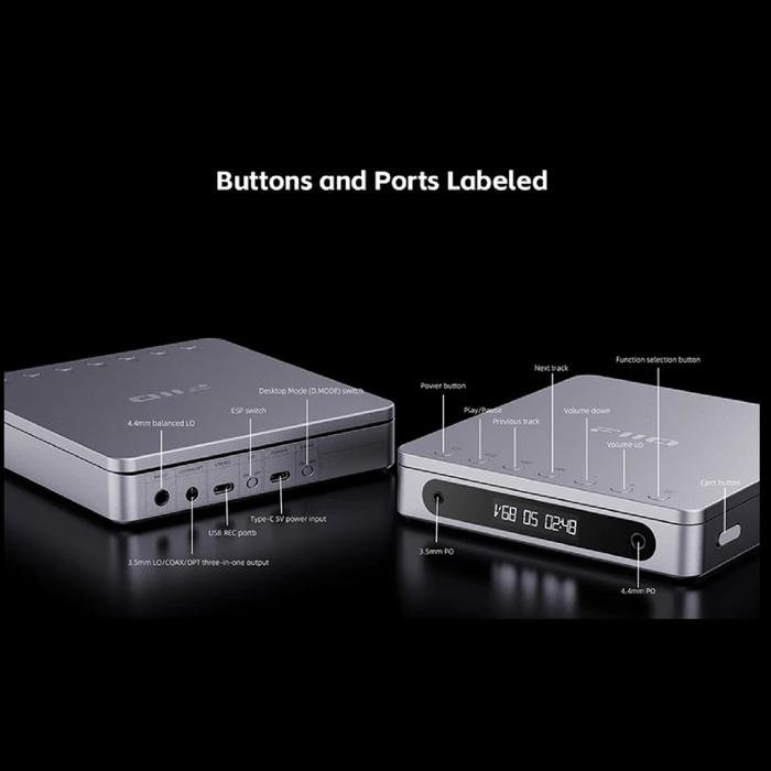 Fiio DM13 / DM-13 / DM 13 BT Hi-Fi Portable Stereo CD Player / Discman Original