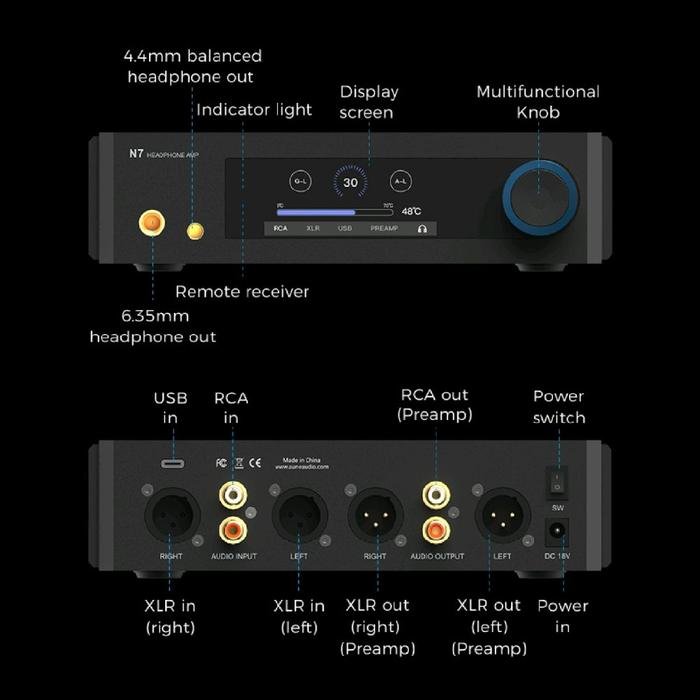 AUNE N7D DAC Edition / N7 DAC Edition - Class A Headphone Amplifier DAC Original
