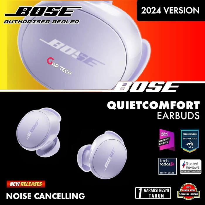 Bose QuietComfort Earbuds (2024) ANC Noise Cancelling True Wireless Earbuds TWS Original - CHILLED LILAC