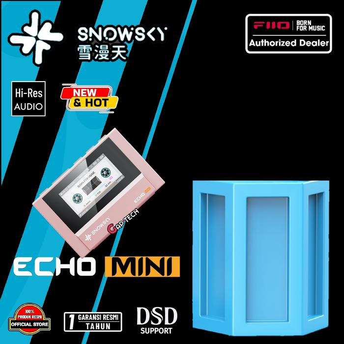 Fiio SnowSky Echo Mini Portable Hi-Res Lossless Pure Music Player / Digital Audio Player / DAP Original - Pink