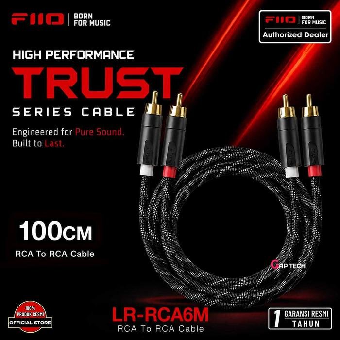 FiiO High Performance TRUST Series Cable Original - LR-RCA6M 100CM