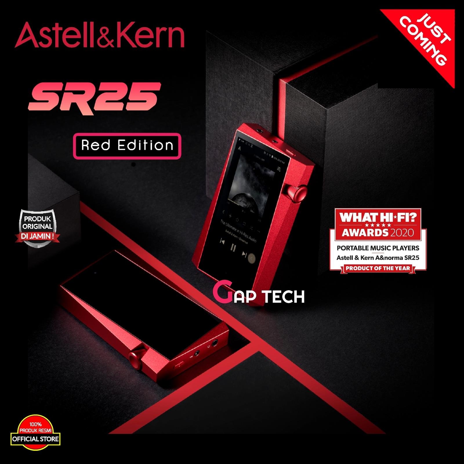 ASTELL & KERN A&norma AK SR25 / AK SR 25 Hi-Fi Digital Audio Players Original - Red Edition