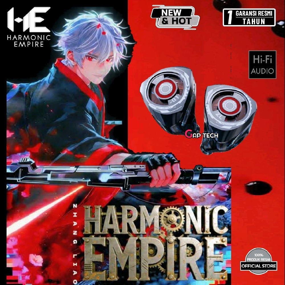 Tangzu Harmonic Empire Zhang Liao 1DD + 2BA + 1 Plana Hybrid Driver In‑Ear Monitor Earphones / IEM Original - 4.4mm