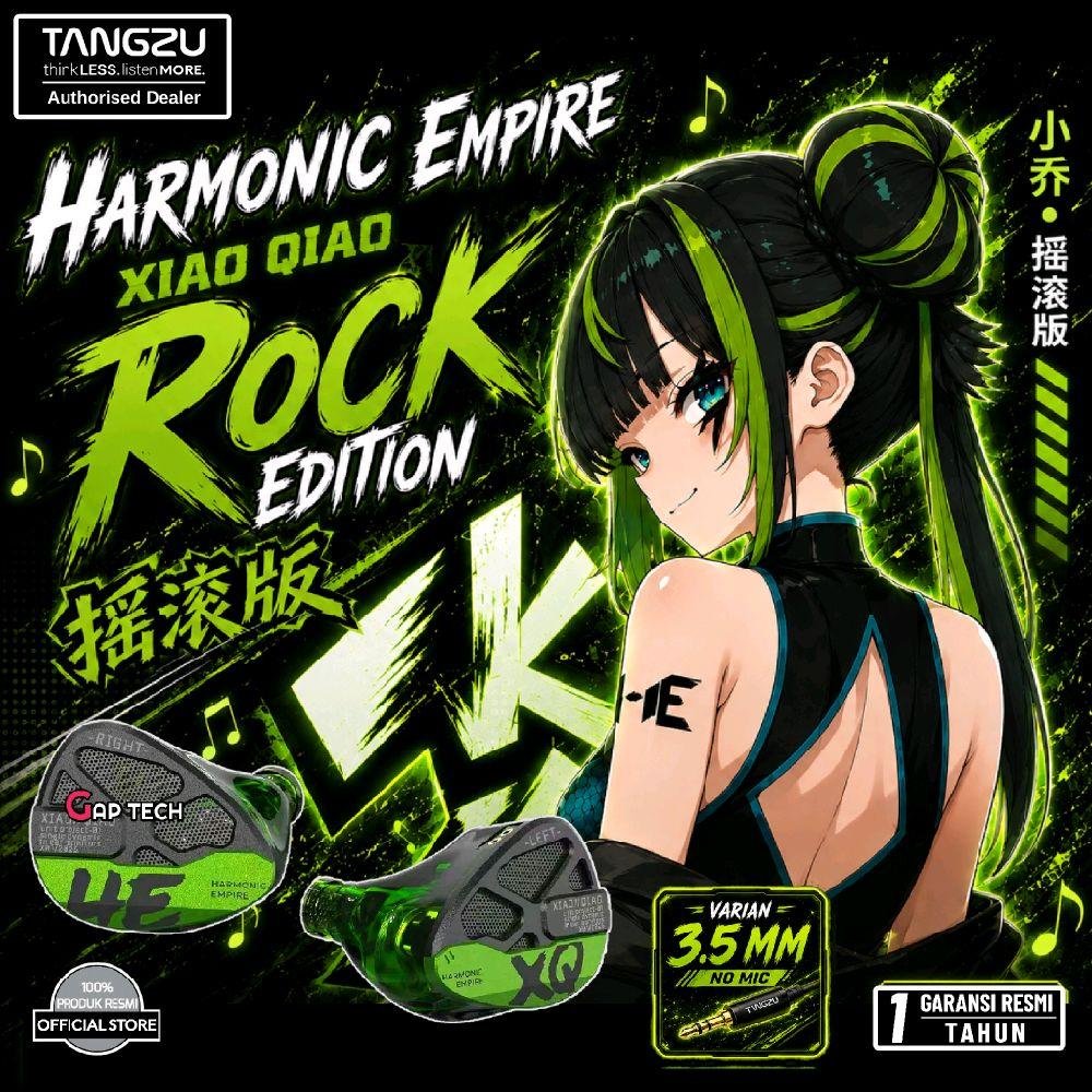 Tangzu Harmonic Empire HE Xiao Qiao / XiaoQiao Rock Edition Dynamic In-Ear Monitor Earphones / IEM Original - 3.5MM No Mic