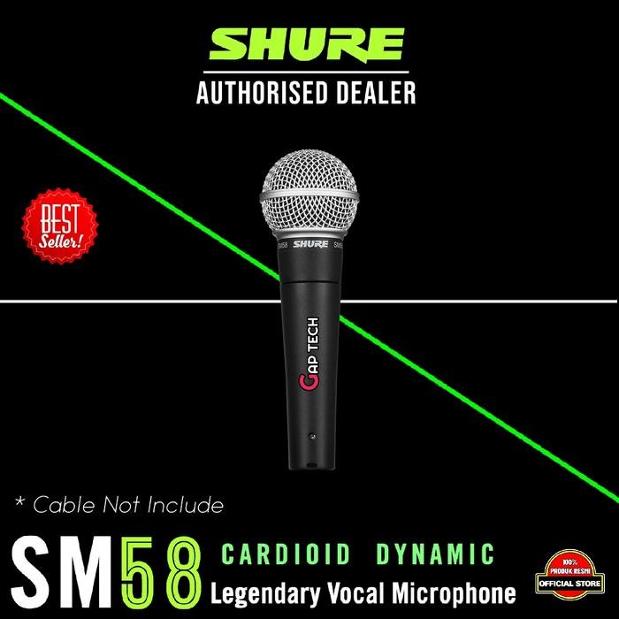 Shure SM58 / SM 58 Legendary Dynamic Vocal Microphone Original - Grey