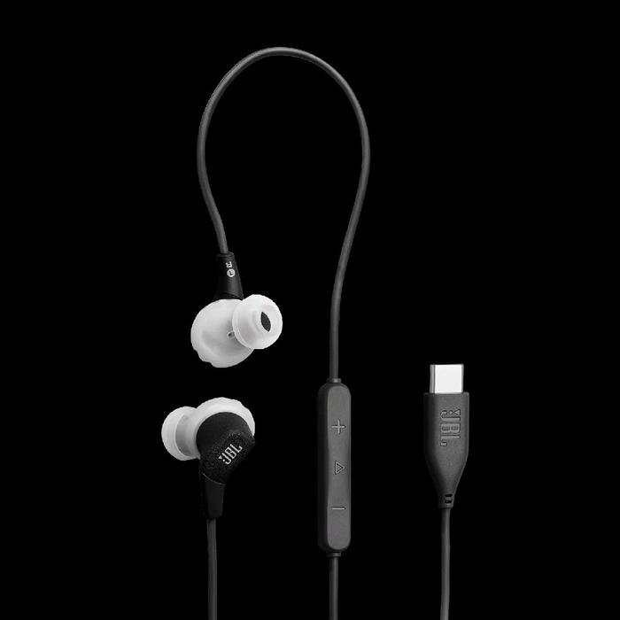 JBL Endurance Run 3 USB-C Wired Sport Headphones Earphone Dustproof Water-Resistant Original - Black