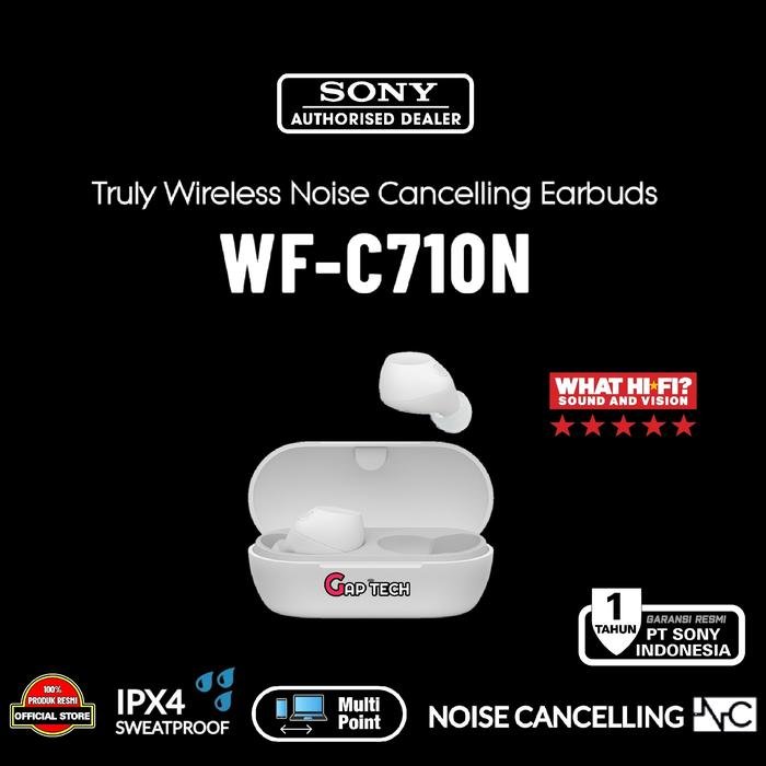 Sony WF-C710N / WF C710N / WF C 710N / WF C 710 N Truly Wireless Noise-Canceling Earbuds / TWS Original - White