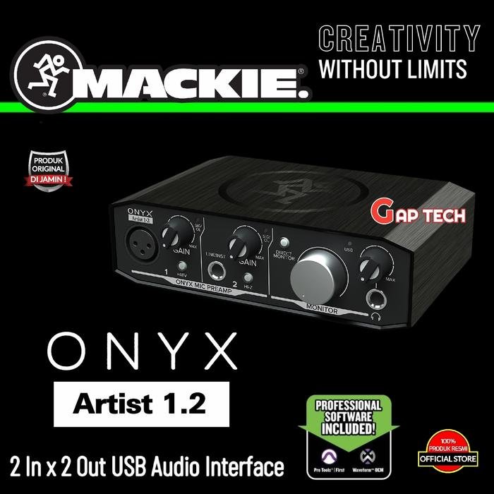 Mackie Onyx Artist 1.2 / Producer 2.2 USB Audio Interface / Soundcard Original - ARTIST 1.2