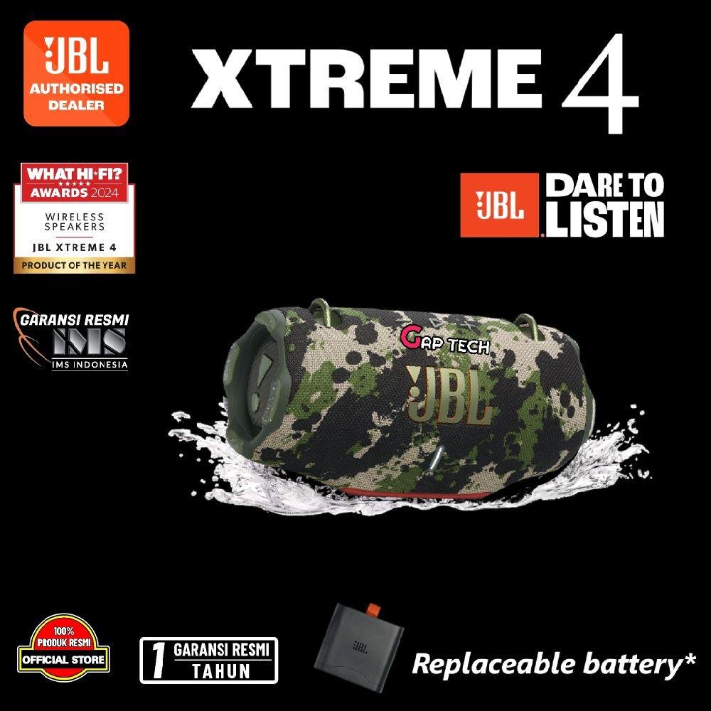 JBL Xtreme 4 / Xtreme4 Successor Xtreme 3 Portable Waterproof Speaker with Massive JBL Pro Sound and A Convenient Shoulder Strap Original - Camo