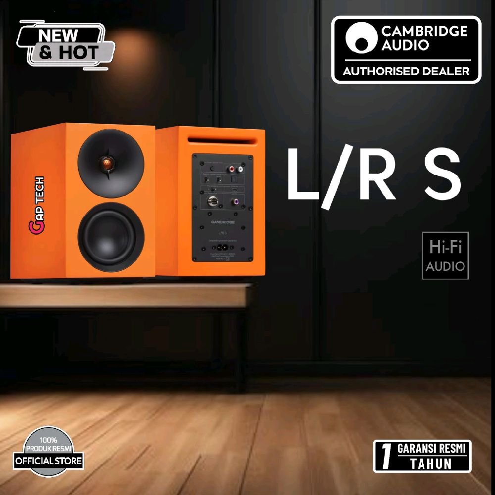 Cambridge Audio L/R S / LR S / L R S 100w Ultra Compact Active Stereo / Bookshelf Monitor Speakers Original - Orange